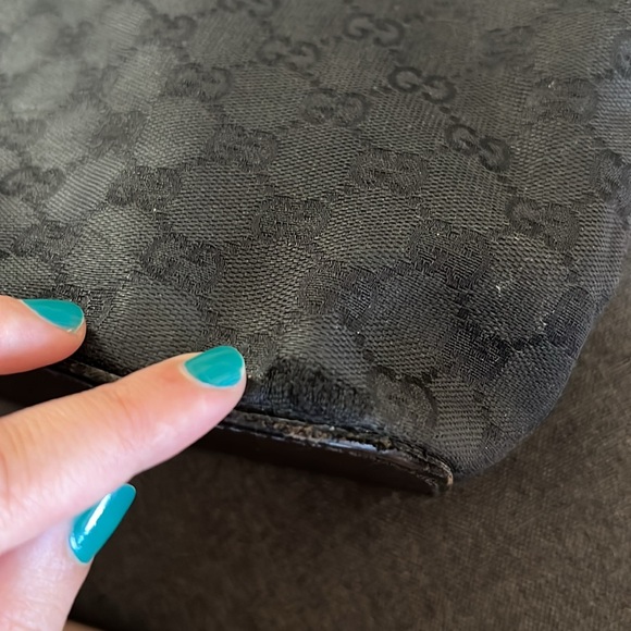 Authentic Gucci canvas hobo shoulder bag - Picture 11 of 12